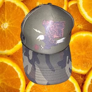 Otto Code of the West Live With Courage Camo Eagle Adjustable Hat‎